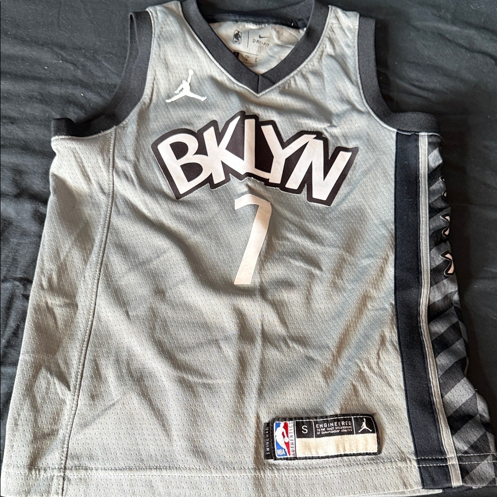 Kids Gray Basketball Durant Jersey